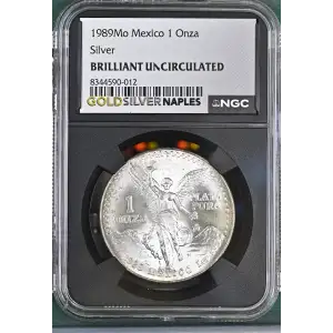 1989Mo Mexico 1 Onza Libertad 1oz Silver BRILLIANT UNCIRCULATED
