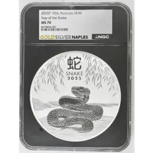 2025P 1Kilo Australia S$30 Year of the Snake MS70 (D-7)