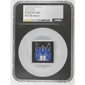 2024 Niue S$2 Transformers 40th Anniv. Optimus Prime PF70 (OB-71)