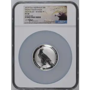 2017P 5oz Australia S$8 Wedge-Tailed Eagle High Relief REVERSE PF70 (D-7)