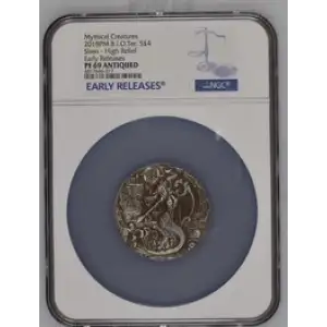 2018PM B.I.O.Ter. S4PND Siren - High Relief Early Releases PF69 Antiqued (OB-144)