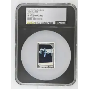 Star Wars: Trading Coins 2025 1oz Niue S$2 TIE Fighter PF70 (OB-215)