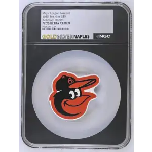 2025 3oz Niue Baltimore Orioles S$5 PF 70 ULTRA CAMEO