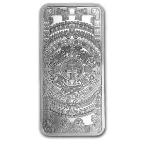 10 oz Silver GSM Aztec Calendar Bar