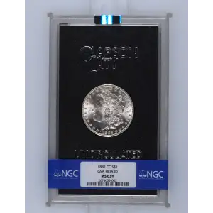 1882(CC) - 0.77oz Morgan Silver Dollar - GSA Hoard NGC MS63+ (D-8)