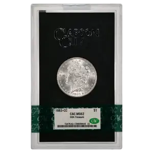 1883(CC) - 0.77oz Morgan Silver Dollar - GSA Treasure CAC MS62 (D-8)