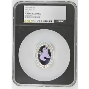 Disney Villains 2025 1oz Niue S$2 Ursula PF70 (D-2)
