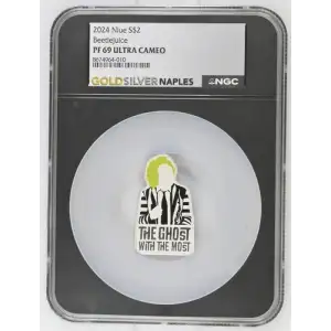 2024 Niue S$2 Beetlejuice PF69 (OB-148)