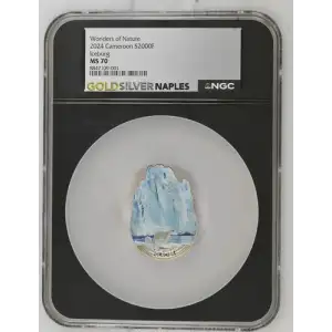 Wonders of Nature 2024 Cameroon S2000F Iceburg MS70 (OB-191)