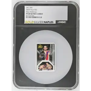 UFC 300 2024 1oz Niue S$2 Max Halloway PF 69 Ultra Cameo (OB-210) (2)
