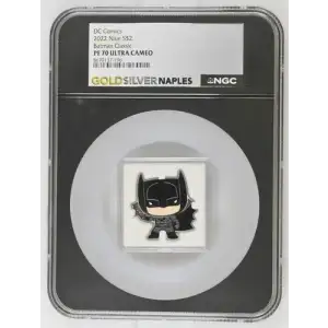 DC Comics 2022 1oz Niue S$2 Batman Classic PF70 (OB-207)