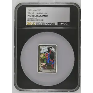 1oz Spider-Man: When Iceman Attacks! Silver - Niue $2 - (2)