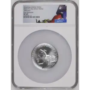 American Liberty Series 2019(P) 2.5oz Silver Medal .999 Fine FR SP69 (D-7)