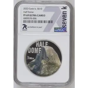 2oz Half Dome Silver Coin - Cook Islands $10 - (2)