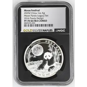 2025Z China 1oz - Moon Festival 2016 Panda Legacy Design - NGC PF70 UC (S12B-B2)