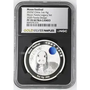 2025Z China 1oz - Moon Festival 2020 Panda Legacy Design - NGC PF70 UC (S12B-B2)