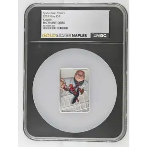 2024 NIUE KingPin Spiderman MS70 Antiqued NGC CCS3