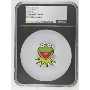 2025 Niue S$2 Disney Muppets Kermit PF69 (OB-31)