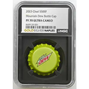 2023 6g Chad S500F - Mountain Dew Bottle Cap - PF70 UC (D12-B1)