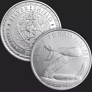 1 oz Silver GSM Don't Tread On Me Silver Shields (3)