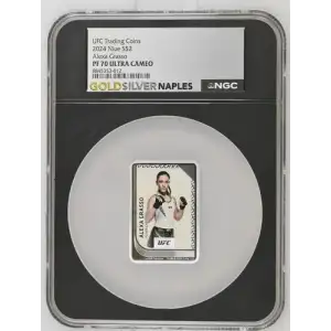 UFC Trading Coins 2024 1oz Niue S$2 Alexa Grasso PF70 (D-2)