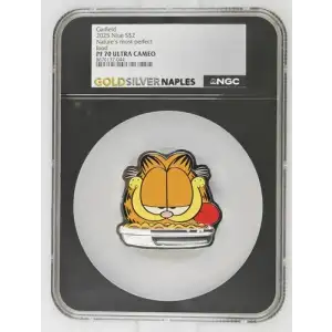 2025 Niue S$2 Garfield Nature's Most Perfect Food PF70 (OB-14)