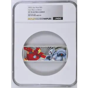 2025 3oz Niue S$5 Iron Man vs Ultron PF70 (D-3)