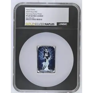 2024 1oz Niue S$2 Patronus: Harry Potter PF69 (OB-217)