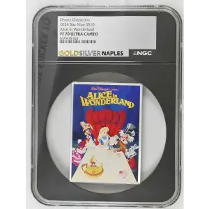 Disney Characters 2024 5oz Niue S$10 Alice in Wonderland PF70 UC (D-7)