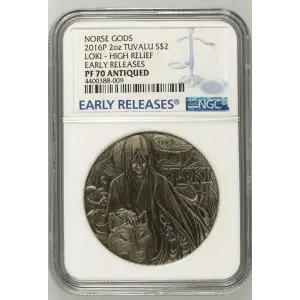2016P 2oz LOKI - HIGH RELIEF EARLY RELEASES NORSE GODS (2)