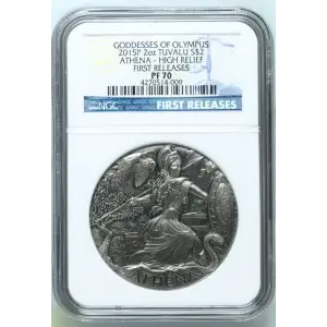 2015P 2oz ATHENA - HIGH RELIEF FIRST RELEASES GODDESSES OF OLYMPUS (2)