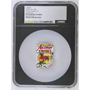 COMIX 2024 1oz Niue S$2 Action Comics #7 Superman PF70 (D-2)