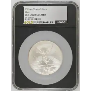 5oz Libertad Silver Coin - Mexico 5 Onzas - (2)
