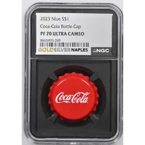 2023 6g Niue S$1 - Coca-Cola Bottle Cap - PF70 UC (D12-B2)
