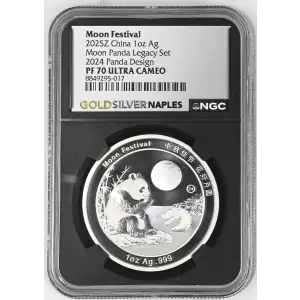 2025Z China 1oz - Moon Festival 2024 Panda Legacy Design - NGC PF70 UC (S12B-B2)