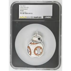 2025 Niue S$2 Star Wars BB-8 Shaped PF69 (OB-126) (2)