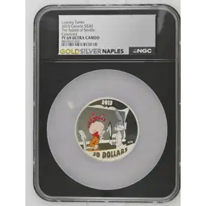 2015 - 2oz The Rabbit of Seville Silver Coin - Canada $30 - NGC PF-69 (D-3)