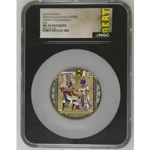 3oz Throne of Tutankhamun Silver Gilt - Cameroon S3000F -