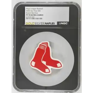 2025 3oz Niue Boston Red Sox S$5 PF 70 ULTRA CAMEO