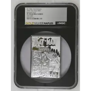 2025 DC 90th Anniversary - 3oz Batman #121 Silver - Niue S$5 - NGC PF70 UC (D-3)