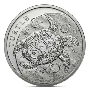 Any Year Niue 2oz Silver Turtle (SF1-B14)