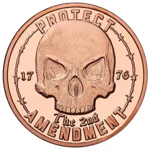 1 oz Copper 2nd Amendment Skull (2)