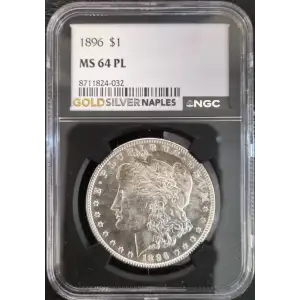 1896 $1 Morgan Dollar MS64 PL (S18A - B1)