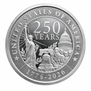 5 oz Silver Round 250TH Anniversary