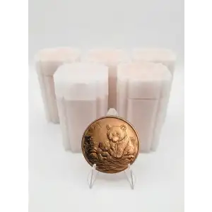 Lot of 100x 1 oz Copper Panda with 2012 Reverse (3)