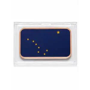 1 Oz Copper Bar Alaska State Flag (2)