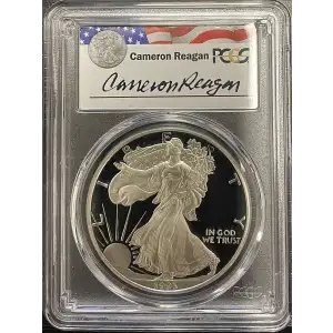 1993(P) - 1oz Silver Eagle Reagan Legacy Series - S$1 PCGS PR69DCAM (D11-B14)