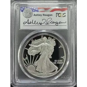 2011(W) - 1oz Silver Eagle Reagan Legacy Series - S$1 PCGS PR69DCAM (D11-B14)