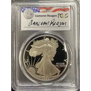 1992(S) - 1oz Silver Eagle Reagan Legacy Series - S$1 PCGS PR69DCAM (D11-B14)