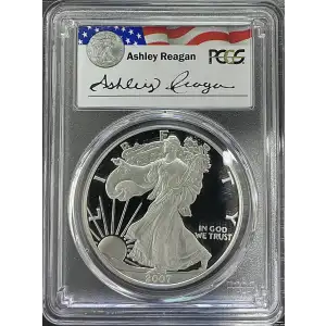 2007(W) - 1oz Silver Eagle Reagan Legacy Series - S$1 PCGS PR69DCAM (D11-B14)